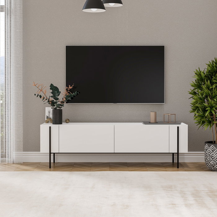 Hanah Home Herman Soporte de TV Blanco Hanah Home Herman Soporte de TV Blanco